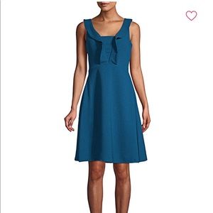 Maggy London ruffle neck dress